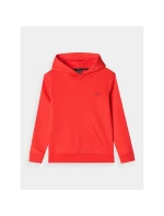 Chlapecká nepruhovaná mikina s kapucí 4F Junior 4FJWMM00TSWSM1292-70S