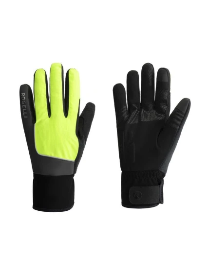Zimní rukavice Rogelli ESSENTIAL HIVIS fluo S