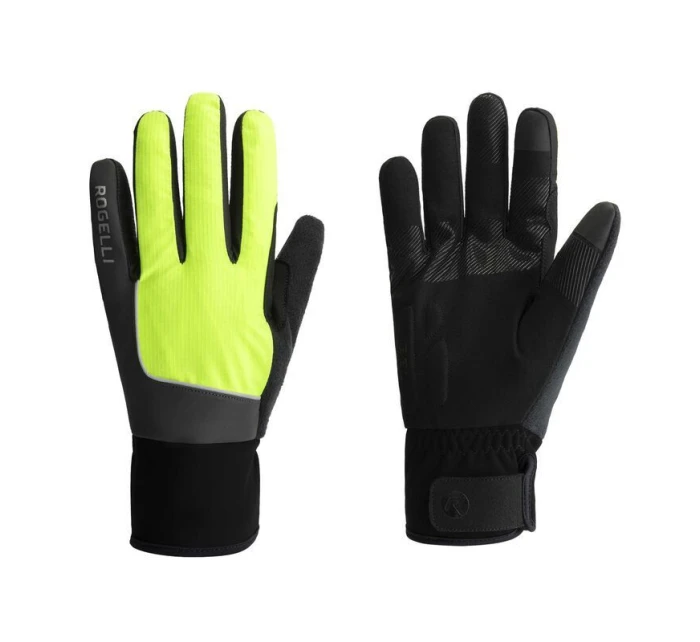 Zimní rukavice Rogelli ESSENTIAL HIVIS fluo S
