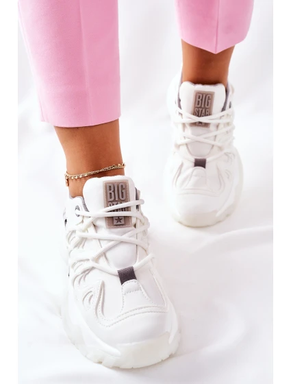 Dámské Sportovní Obuv Memory Foam Big Star II274088 Bile Dámské Sportovní Obuv Memory Foam Big Star II274088 Bile