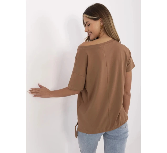 Tričko CLM TS 1019.79 světle hnědé