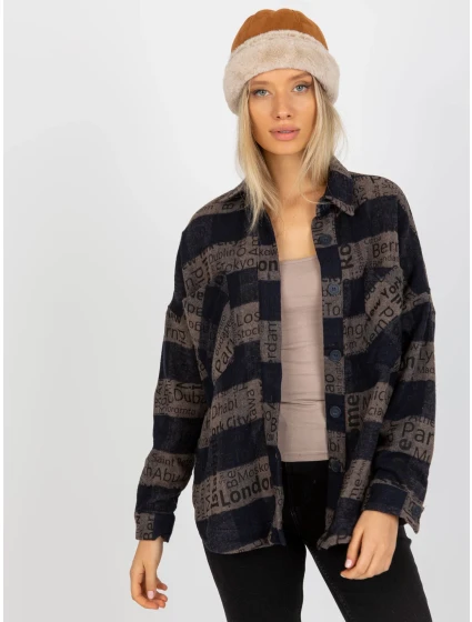 Košile DN KS 3990.95P tmavě modrá