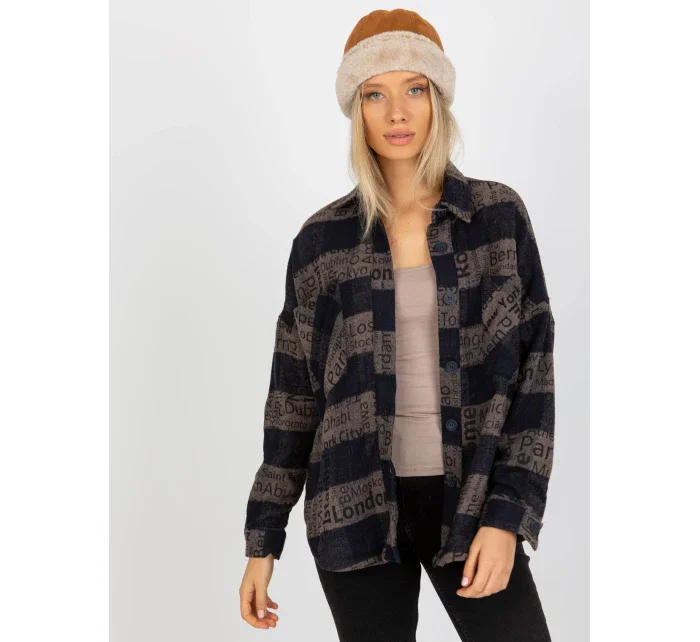 Košile DN KS 3990.95P tmavě modrá