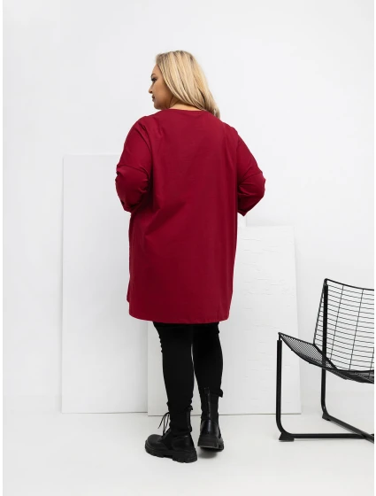 Bluzka RV BZ A1076.00 bordowy Bluzka RV BZ A1076.00 bordowy