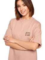 Dámské šaty model 20116906 Mocca - BeWear Dámské šaty model 20116906 Mocca - BeWear