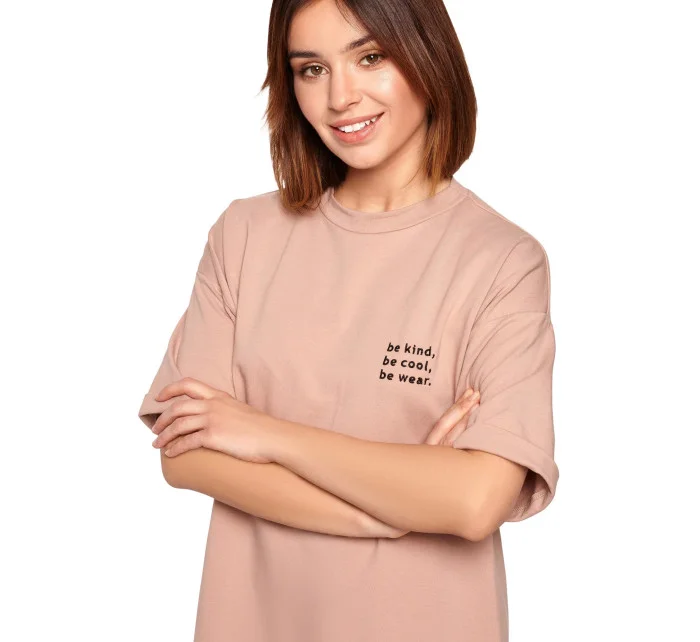 Dámské šaty model 20116906 Mocca - BeWear Dámské šaty model 20116906 Mocca - BeWear