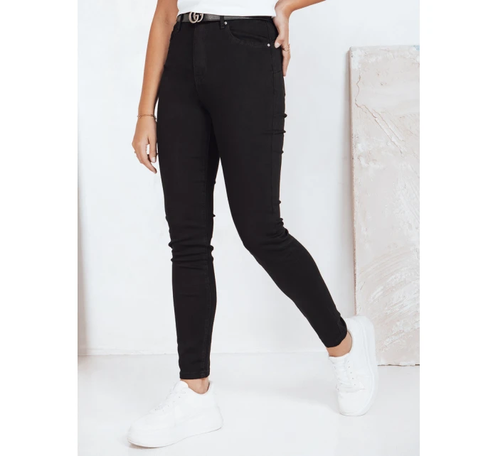 Dámské úzké džíny černé FashionStreet UY2756