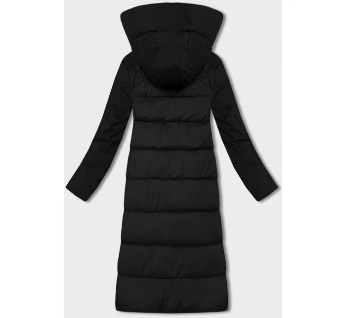 Černá zimní bunda z různých spojených materiálů Libland (7820) Černá zimní bunda z různých spojených materiálů Libland (7820)