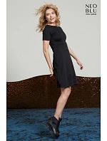Šaty s krátkým rukávem night blue model 22499925 - NEOBLU Šaty s krátkým rukávem night blue model 22499925 - NEOBLU