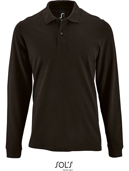 SOL'S Perfect LSL Men Pánské piqué polo s dlouhým rukávem 25.2087 black SOL'S Perfect LSL Men Pánské piqué polo s dlouhým rukávem 25.2087 black