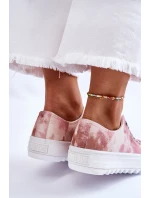 Módní nízké tenisky Big Star LL274044 růžovo-béžová Módní nízké tenisky Big Star LL274044 růžovo-béžová