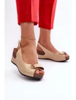 Dámské Lehké Sandály Na Comfort Shoes Béžové model 21661097 - EVENTO