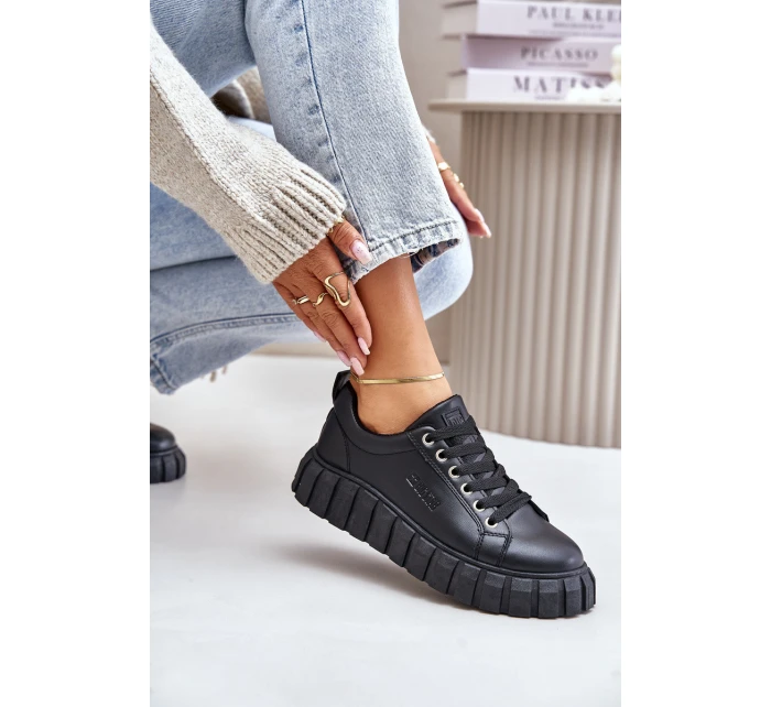 Zateplené dámské sneakersy Big Star MM274618 Černé Zateplené dámské sneakersy Big Star MM274618 Černé