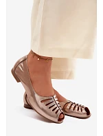 baleríny z přírodní kůže  Zlaté model 22125775 - Maciejka