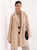 Płaszcz IT PL model 21795642 beżowy - FPrice Płaszcz IT PL model 21795642 beżowy - FPrice