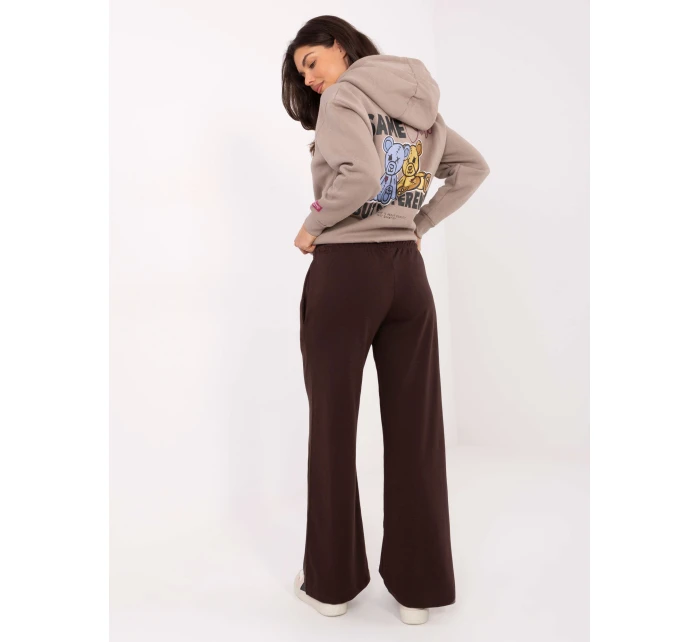 Tepláky RV DR A590.08 tmavě hnědé