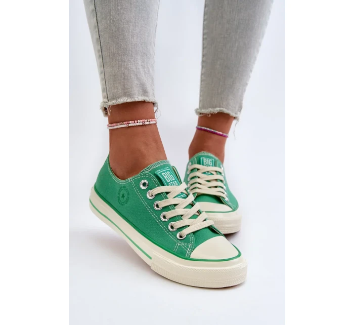Dámské nízké tenisky Big Star Zelená Dámské nízké tenisky Big Star Zelená