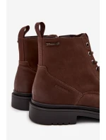 Semišové Zateplené Kotníkové Boty Na Zip Big Star OO174229 Hnědé