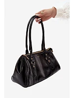 Černá kabelka z imitace kůže model 22220909 - Flora&Co Černá kabelka z imitace kůže model 22220909 - Flora&Co