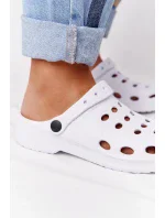 Dámské Nazouváky Bílé Pěnové Crocsy EVA Dámské Nazouváky Bílé Pěnové Crocsy EVA