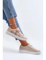 Dámské kožené tenisky Zazoo TAMARA, béžové Dámské kožené tenisky Zazoo TAMARA, béžové