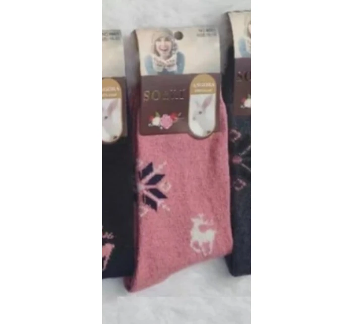 WiK SO&LI 002 dámské angorské ponožky 015 35-42