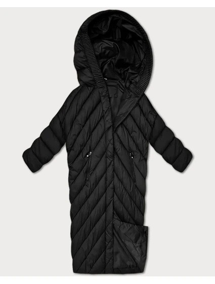 Černá zimní bunda netopýřího typu Minority (P3-6026-1)