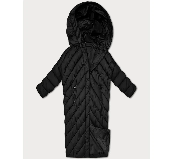 Černá zimní bunda netopýřího typu Minority (P3-6026-1)