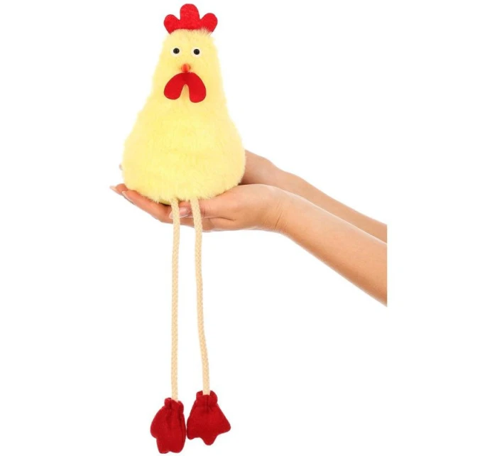 SEDÍCÍ SLEPICE 18CM JARNÍ DEKORACE