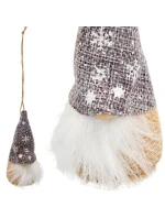 PŘÍVĚSEK S CETKOU SKŘÍTEK ŠEDÝ 11CM PŘÍVĚSEK S CETKOU SKŘÍTEK ŠEDÝ 11CM