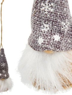 PŘÍVĚSEK S CETKOU SKŘÍTEK ŠEDÝ 11CM