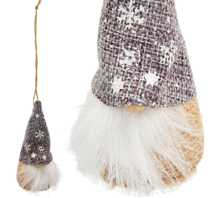 PŘÍVĚSEK S CETKOU SKŘÍTEK ŠEDÝ 11CM PŘÍVĚSEK S CETKOU SKŘÍTEK ŠEDÝ 11CM