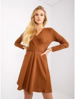 Šaty DHJ SK 8818.37P světle hnědá