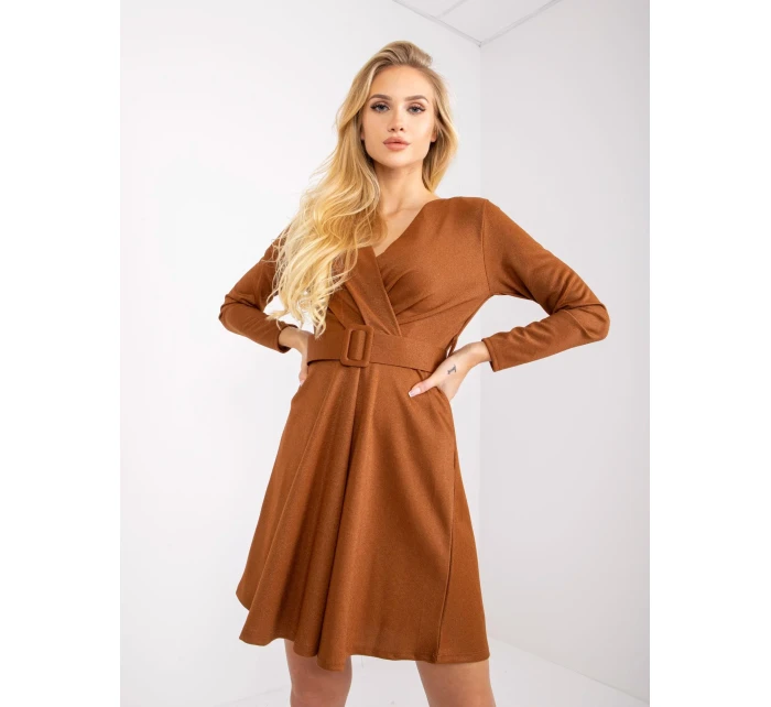 Šaty DHJ SK 8818.37P světle hnědá