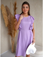 Jemné letní šaty s fialovými volány