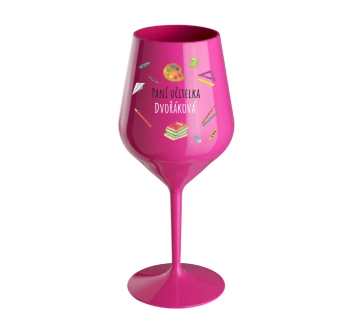 Personalizovaná nerozbitná sklenice pro paní učitelku/pana učitele (pomůcky)