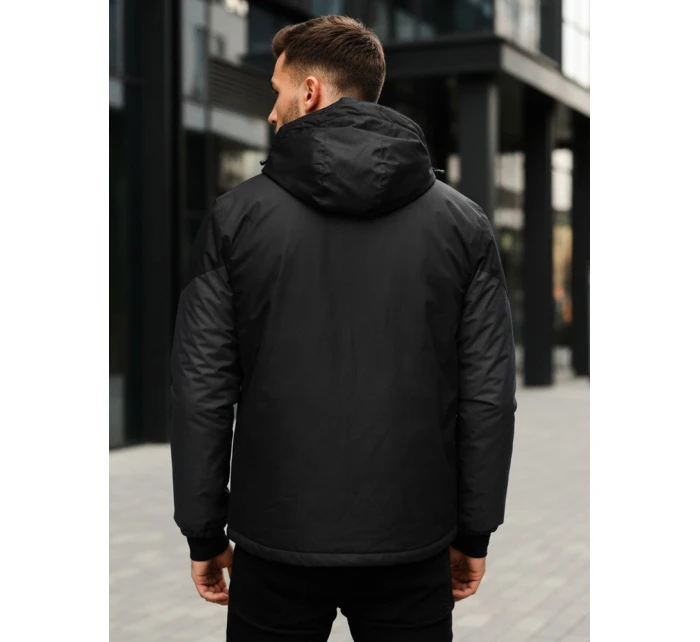 Pánská lyžařská bunda černá Dstreet TX5127