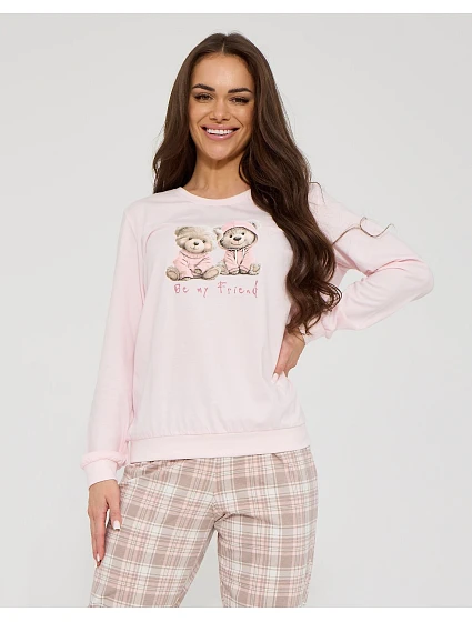 Pyžamo Be My dlouhé rukávy, velikosti S–2XL model 22281824 - Cornette Pyžamo Be My dlouhé rukávy, velikosti S–2XL model 22281824 - Cornette