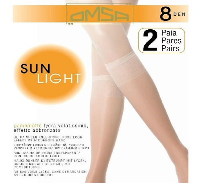 Dámské podkolenky Omsa| Sun Light 8 den A`2