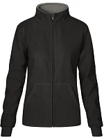 Promodoro 7985 Dámská dvojitá fleecová bunda 40.7985 graphite/light grey