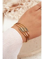 Dámský náramek ze nerezové oceli zlatý Dámský náramek ze nerezové oceli zlatý