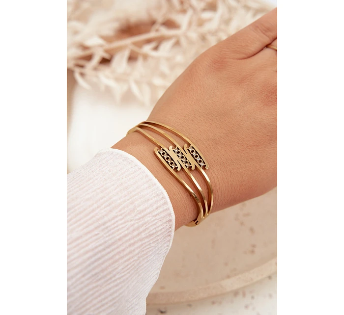 Dámský náramek ze nerezové oceli zlatý Dámský náramek ze nerezové oceli zlatý