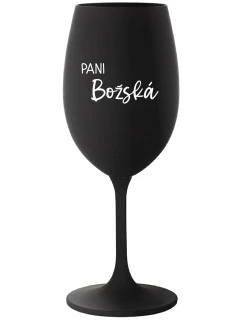 PANI BOŽSKÁ - čierny pohár na víno 350 ml