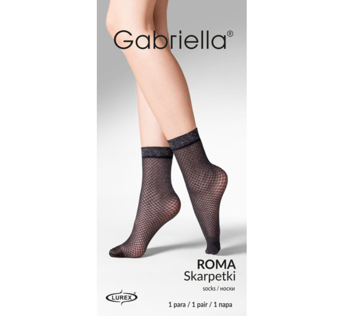 Tenké dámské vzorované ponožky ROMA