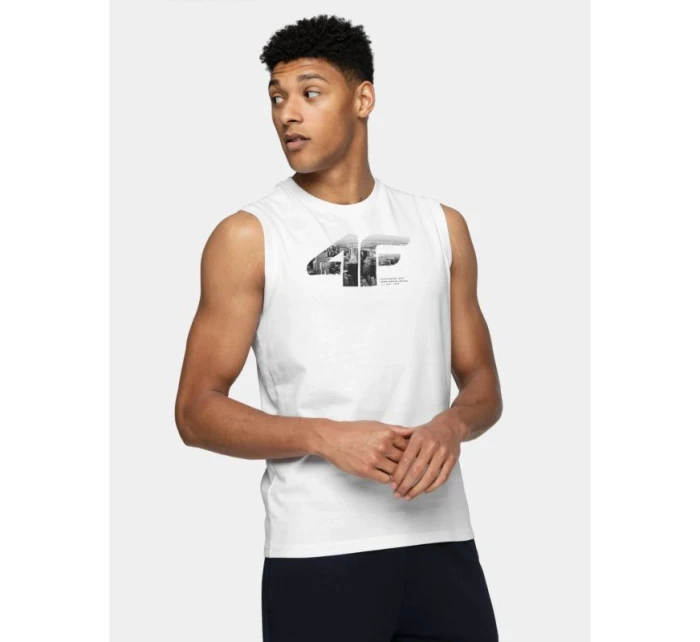 Pánské tričko bez rukávů 4F 4FWSS25TSLEM287-10S Pánské tričko bez rukávů 4F 4FWSS25TSLEM287-10S