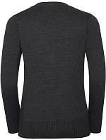 Russell Athletic 715F Dámský pletený cardigan s výstřihem do V 11.715F charcoal marl Russell Athletic 715F Dámský pletený cardigan s výstřihem do V 11.715F charcoal marl