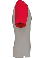 Kariban K 330 Baseballové tričko 20.K330 light grey/red Kariban K 330 Baseballové tričko 20.K330 light grey/red