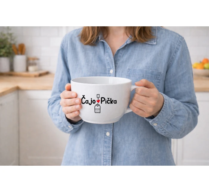 ČAJOPIČKA - MEGA XXL keramický hrnek 1000 ml