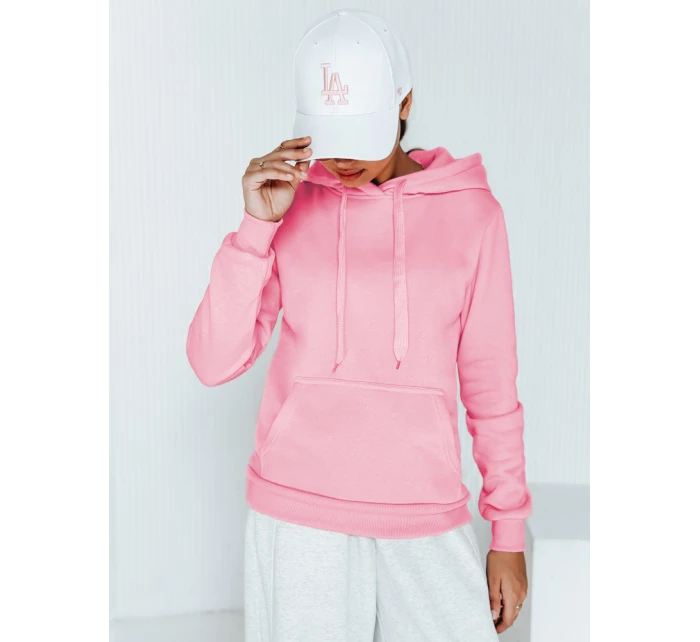 Dámská mikina BASIC s kapucí růžová model 21962140 - Dstreet Dámská mikina BASIC s kapucí růžová model 21962140 - Dstreet