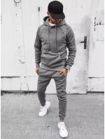 Pánské tmavě šedé tepláky Dstreet AX0624